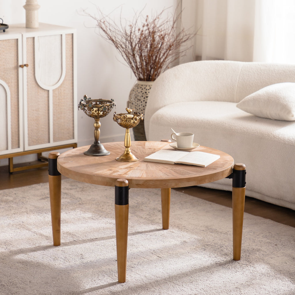 36.22' Round Radial Grain Coffee Table