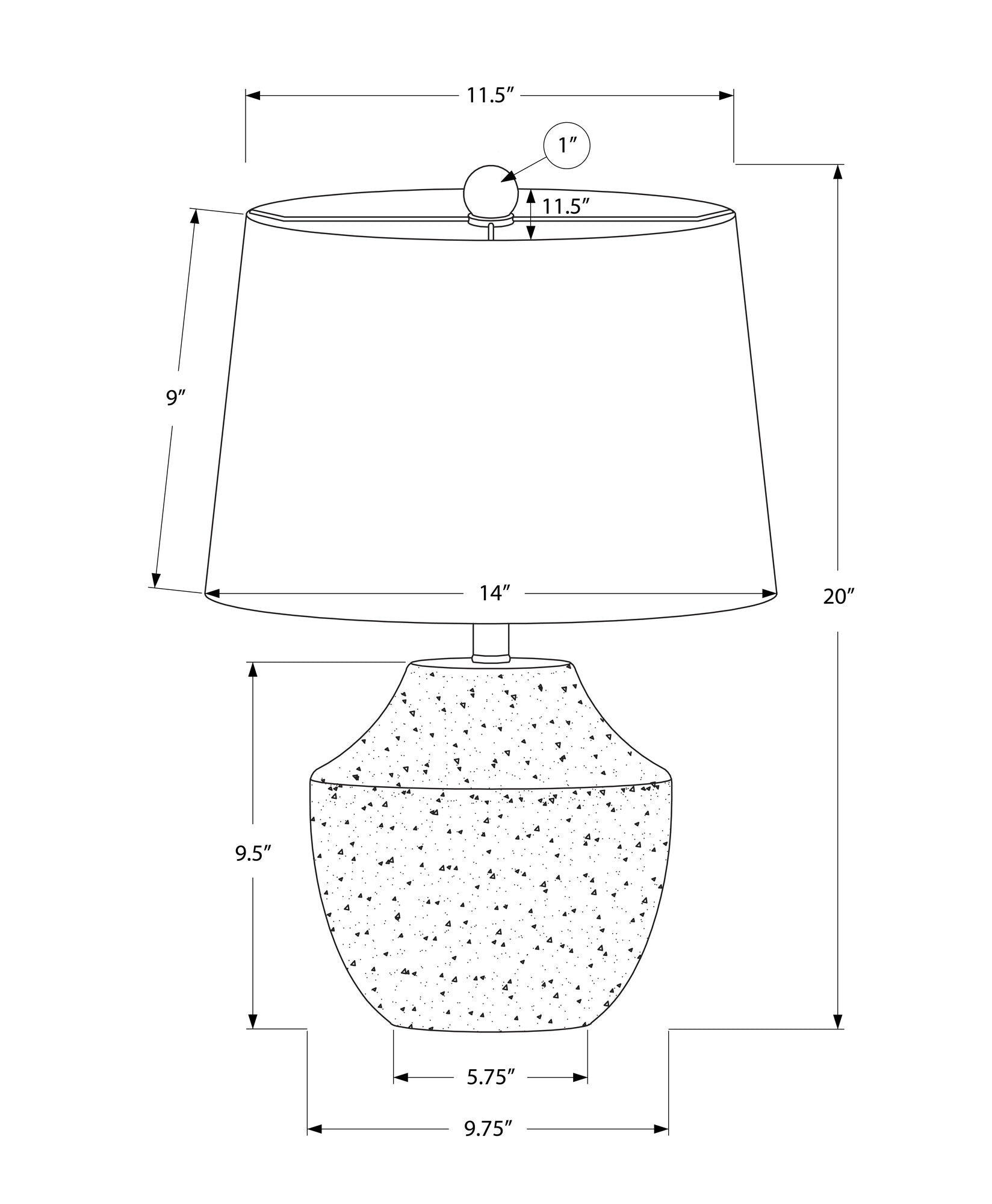 Kingsley Concrete Table Lamp