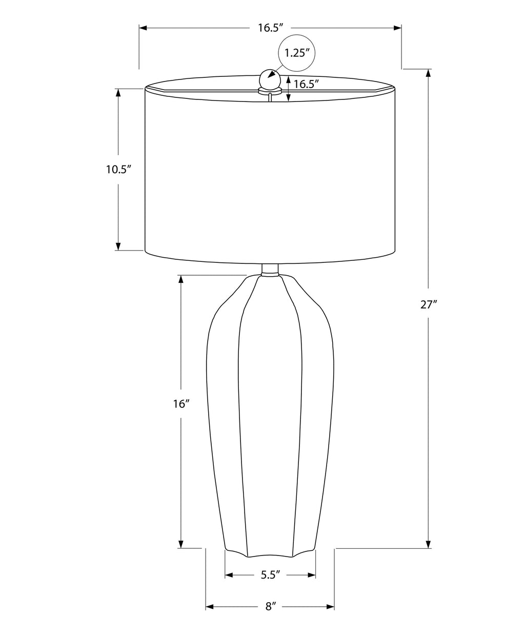 Stonewell Ceramic Table Lamp