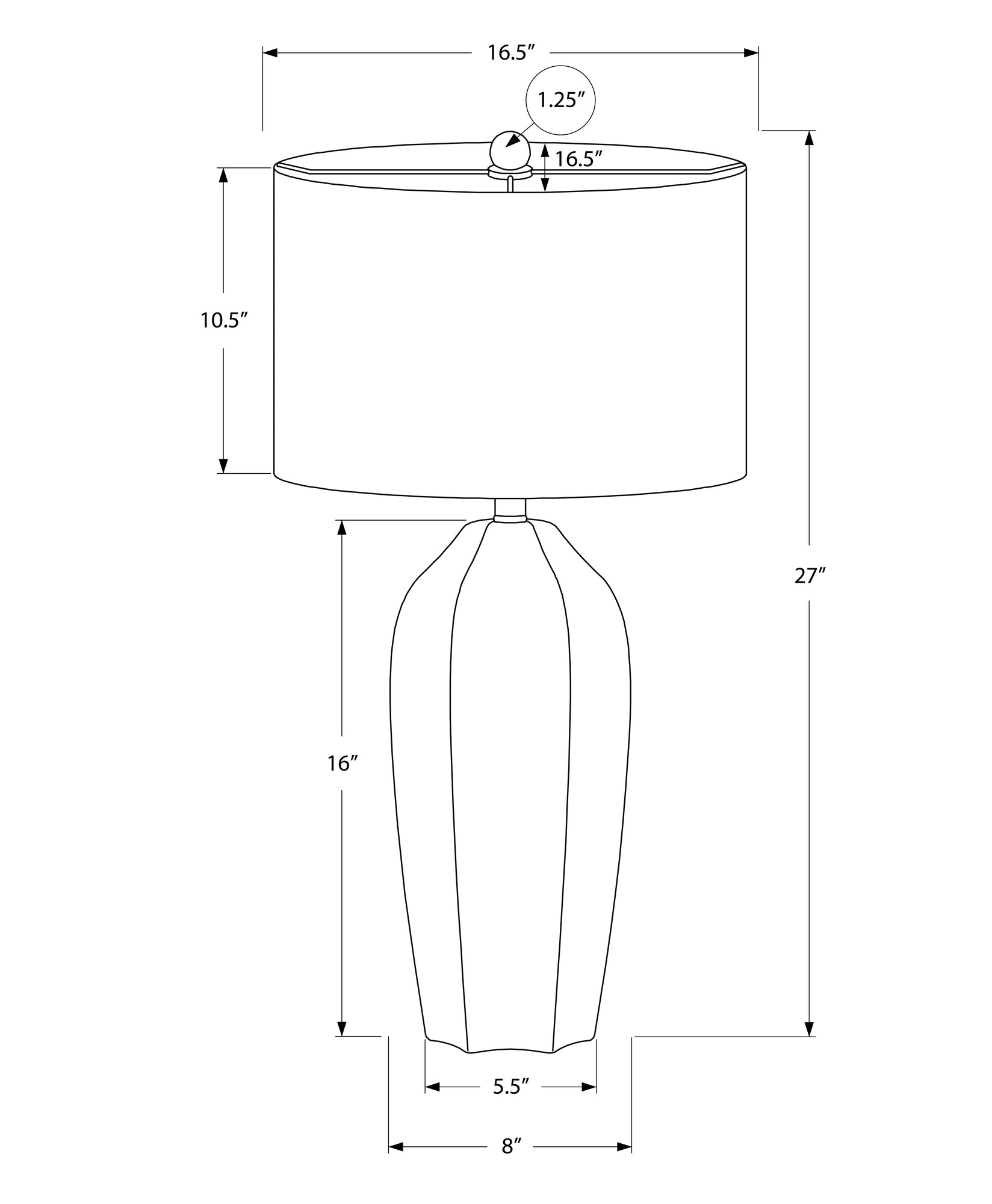 Stonewell Ceramic Table Lamp