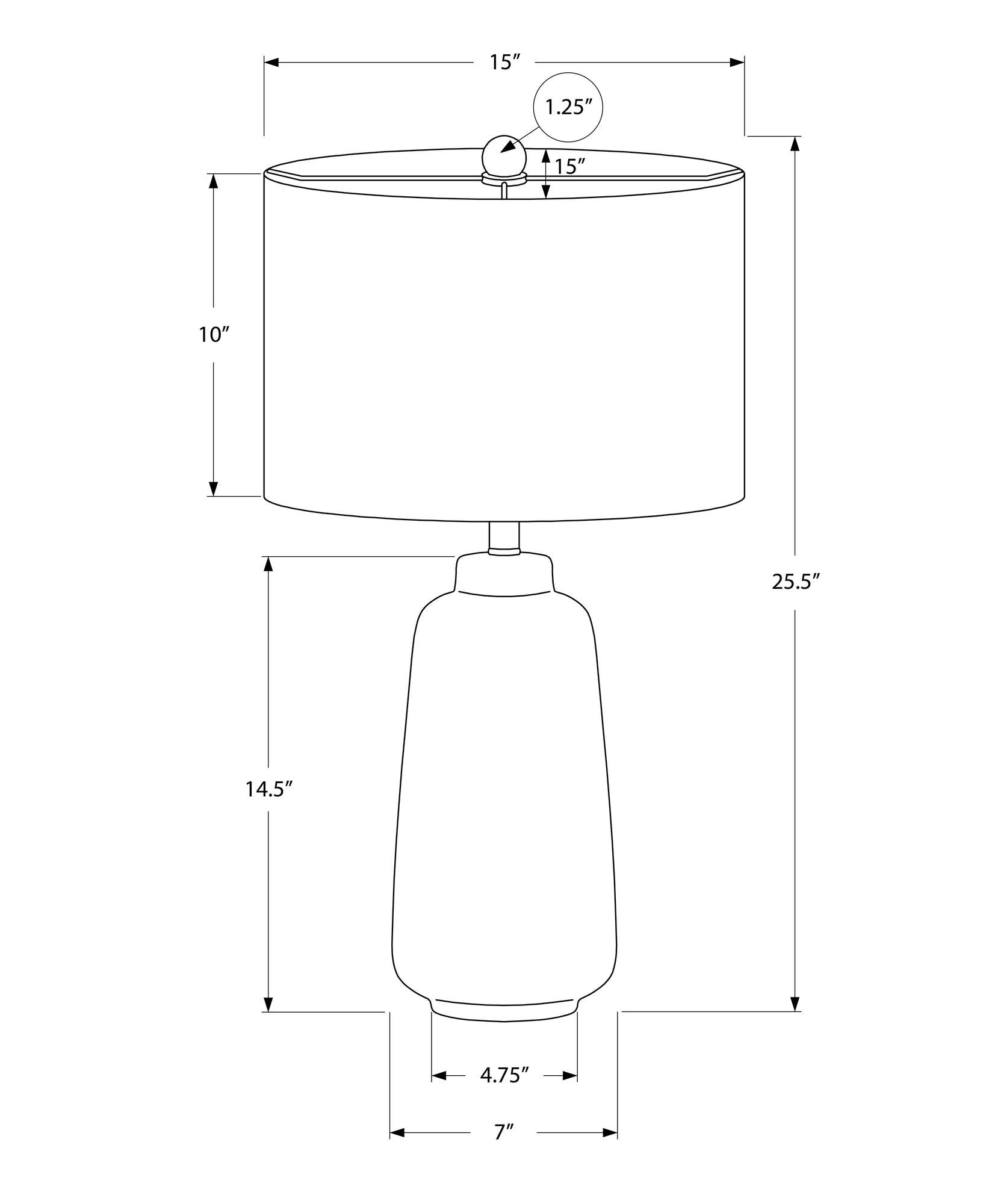 Maple Ceramic Table Lamp
