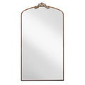 36" x 66" Wall Mirror with Metal Frame and Carved Garland