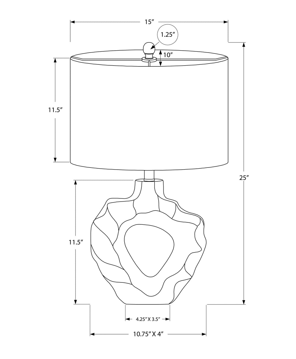 Montclair Resin Table Lamp
