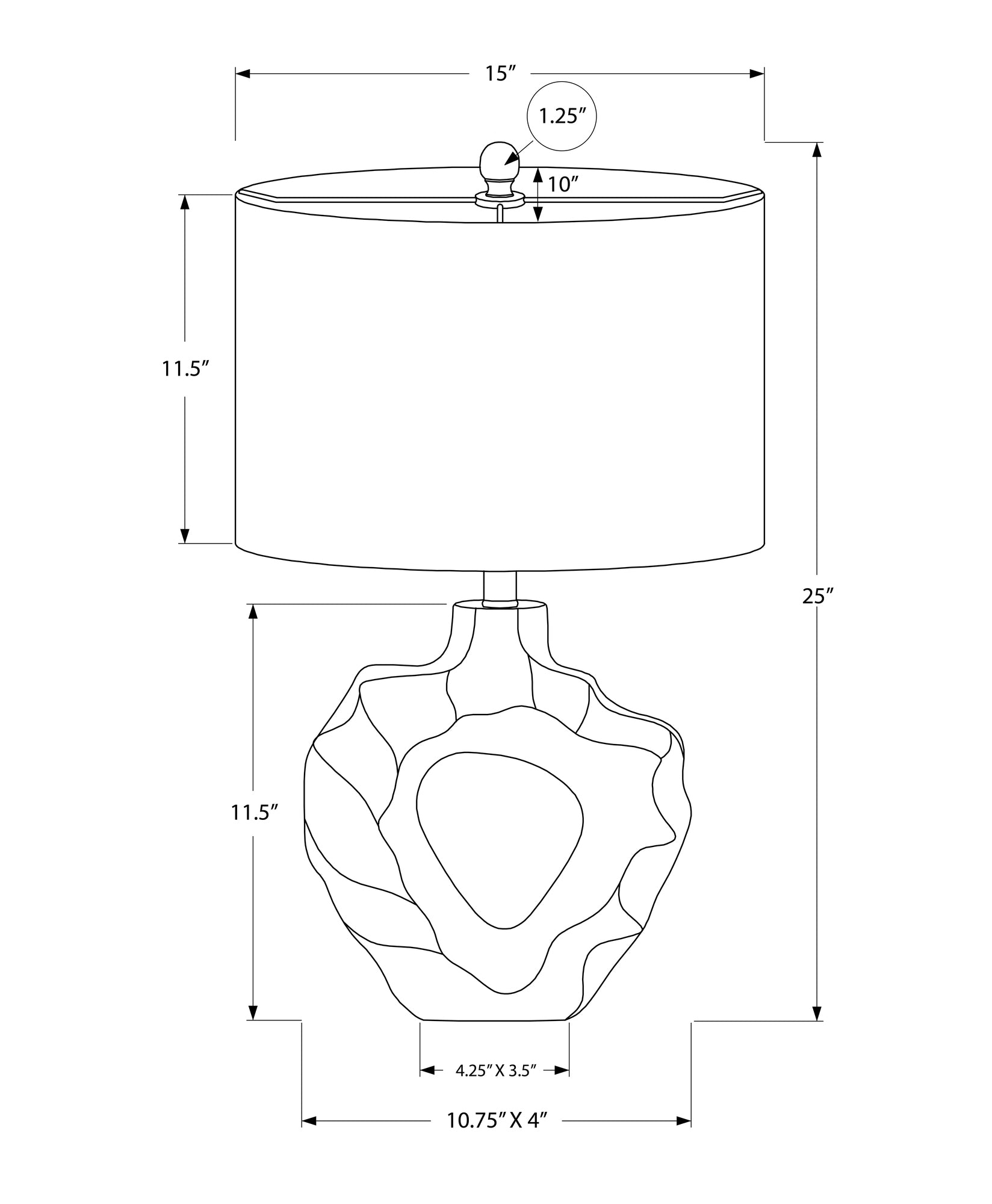 Montclair Resin Table Lamp