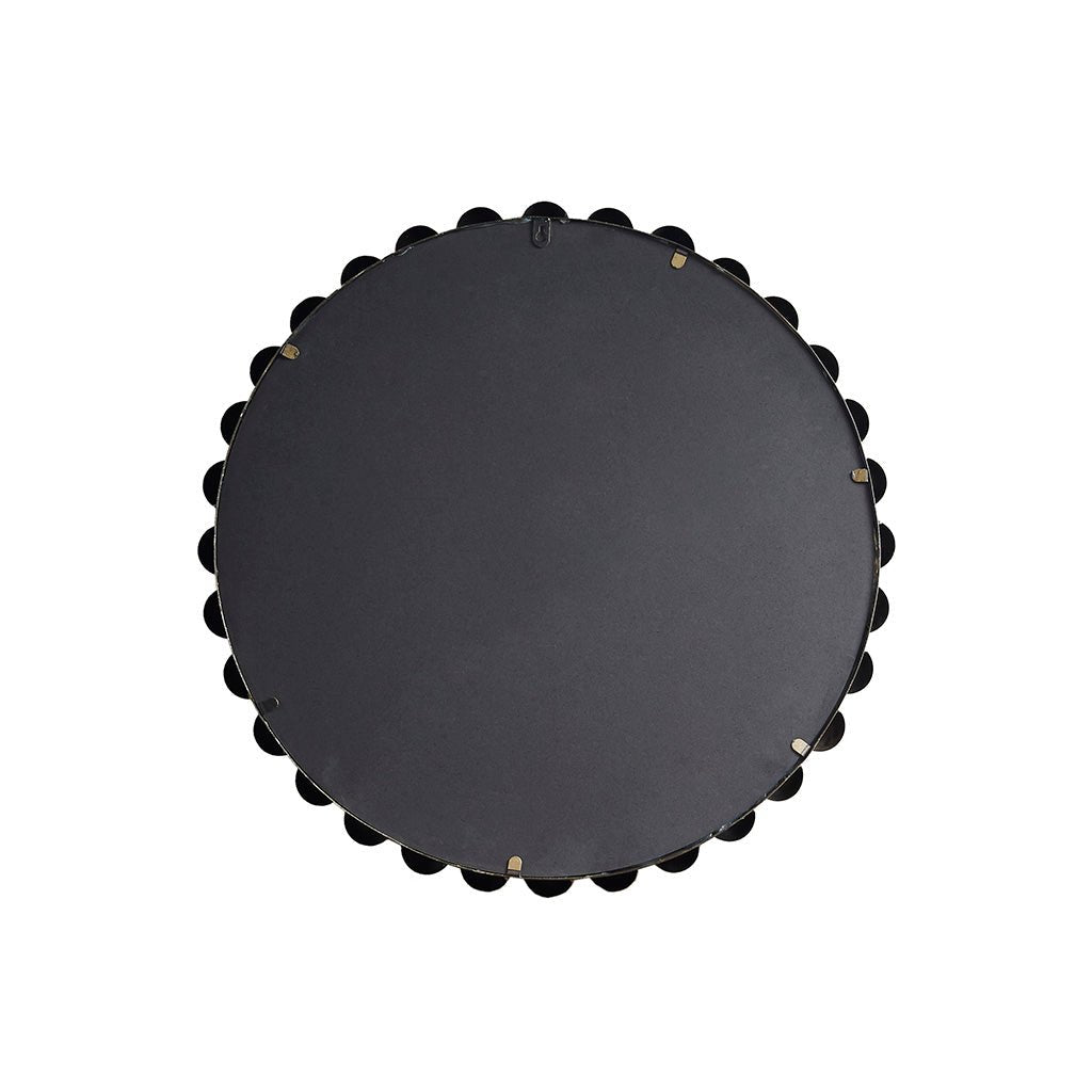 27" Diameter Beaded Round Wall Mirror