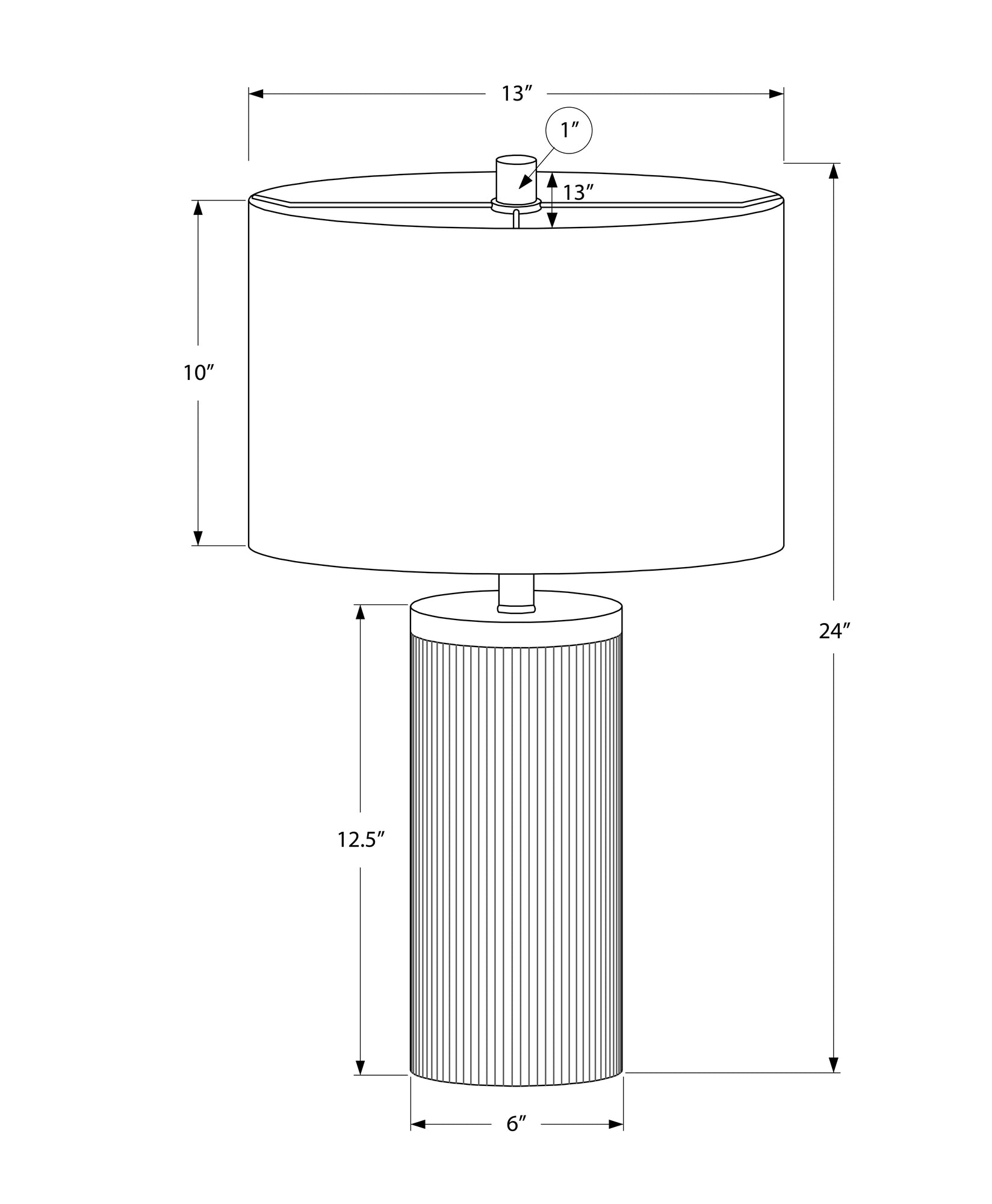 Ashgrove Concrete Table Lamp