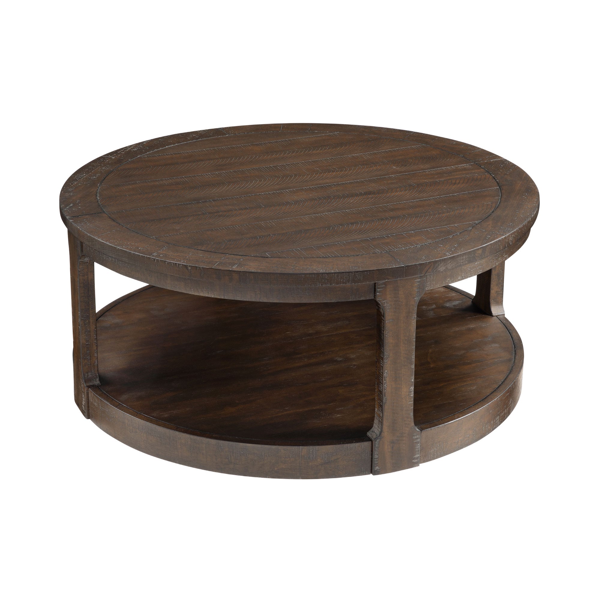 Large Traditional Round Coffee Table