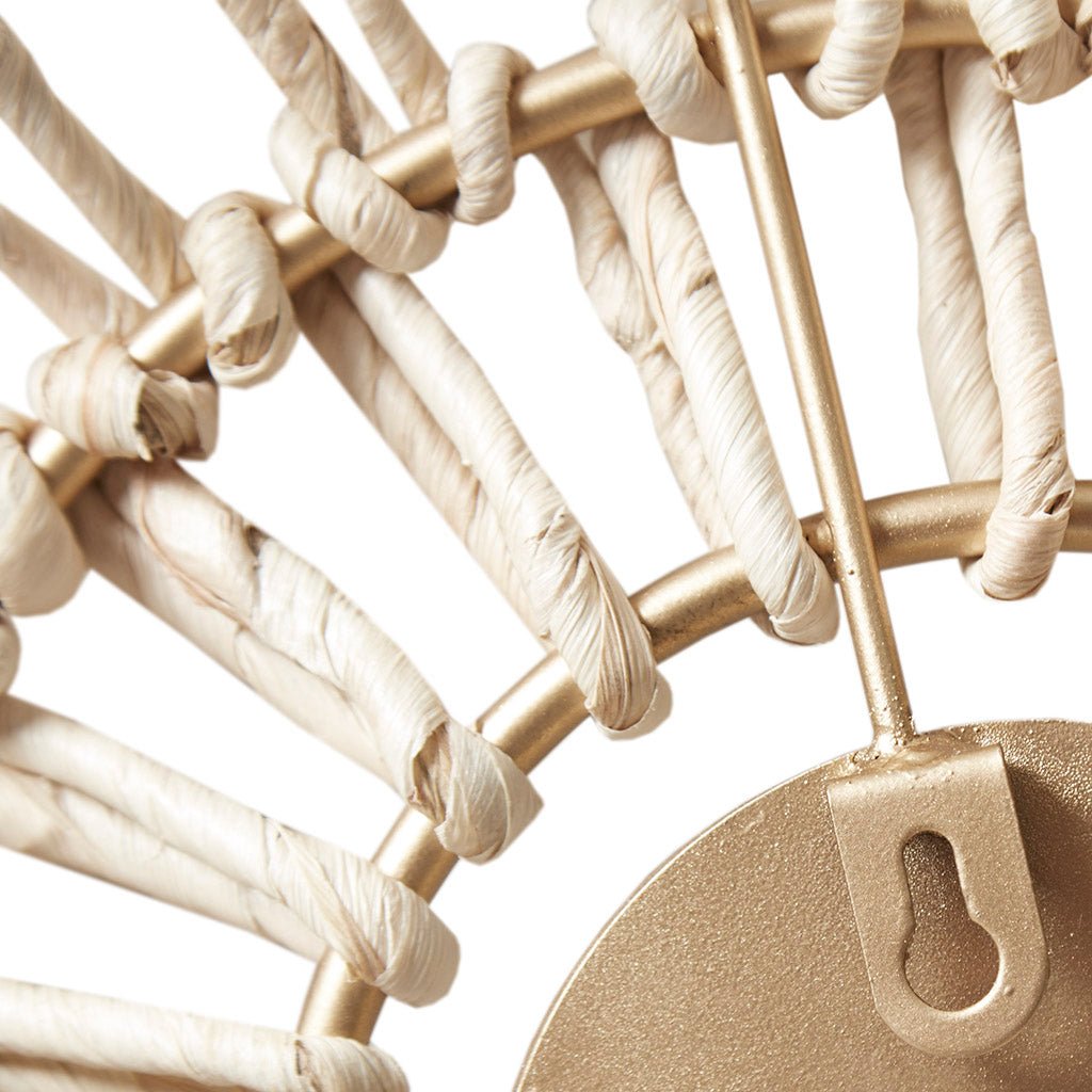 3-Piece Wall Art Set with Metal Frame and Mirror Glass in Center