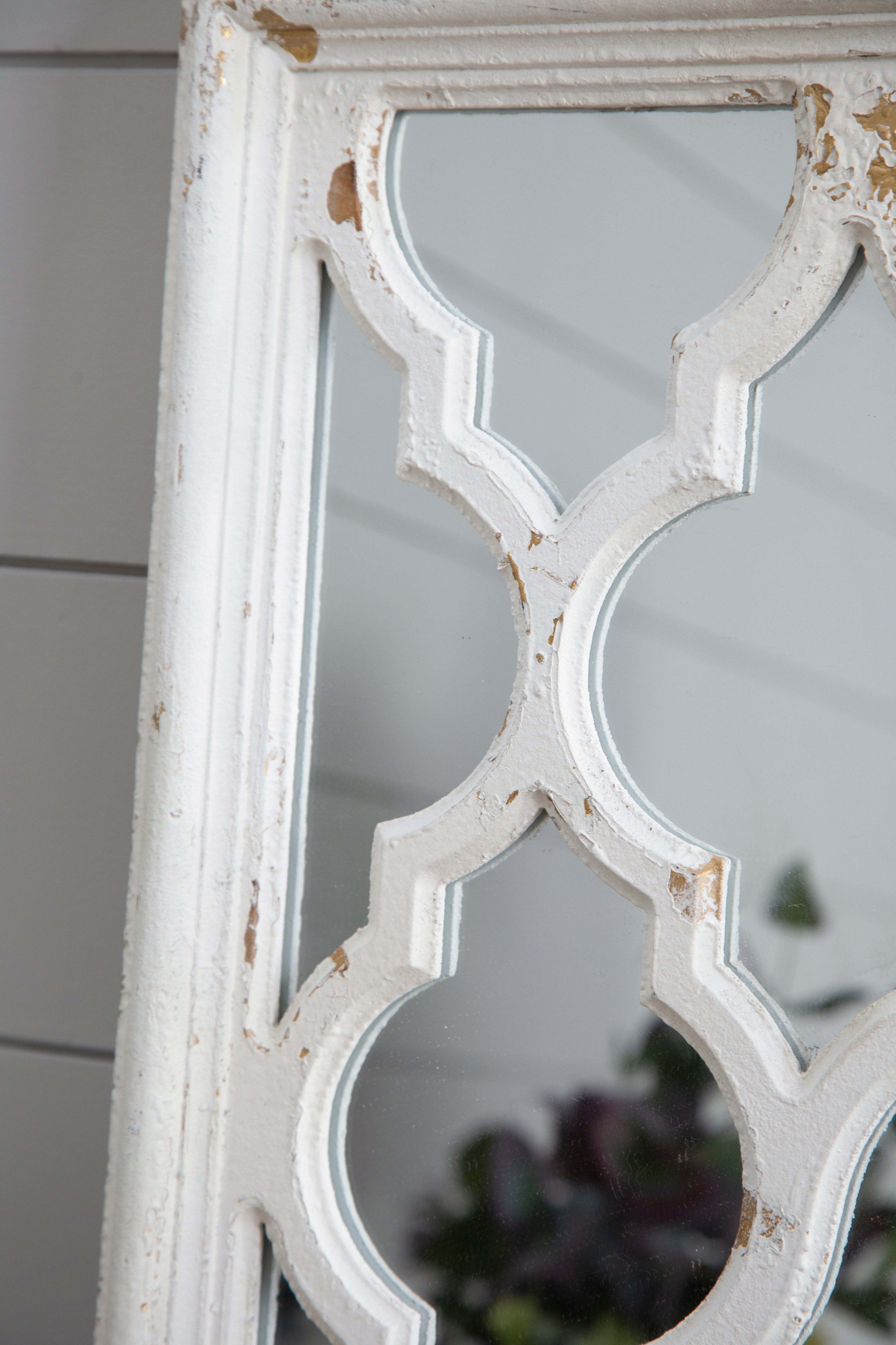 24" x 60" Full Body Floor Mirror with Classic Pattern