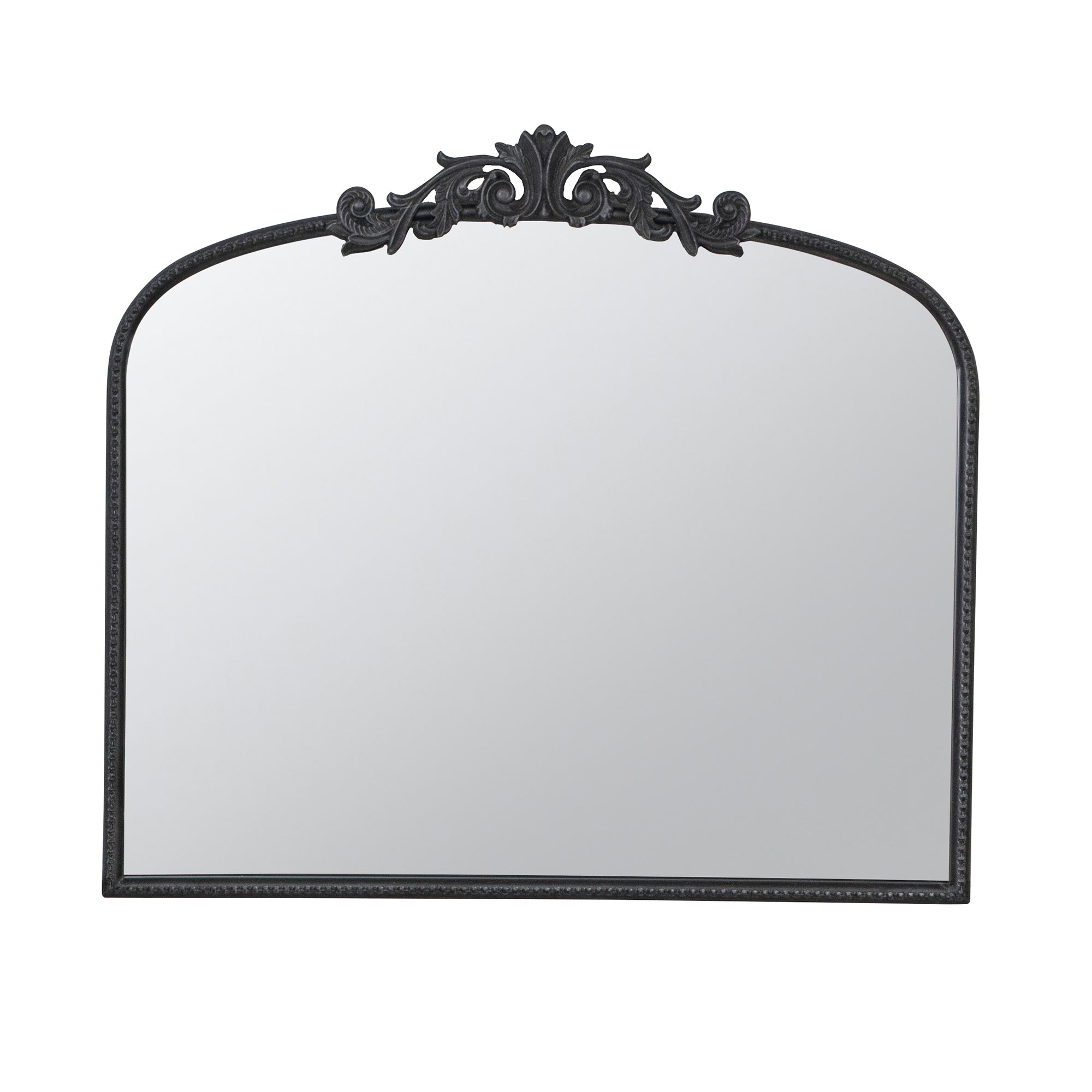 40" x 31" Wall Arch Mirror with Baroque Inspired Frame