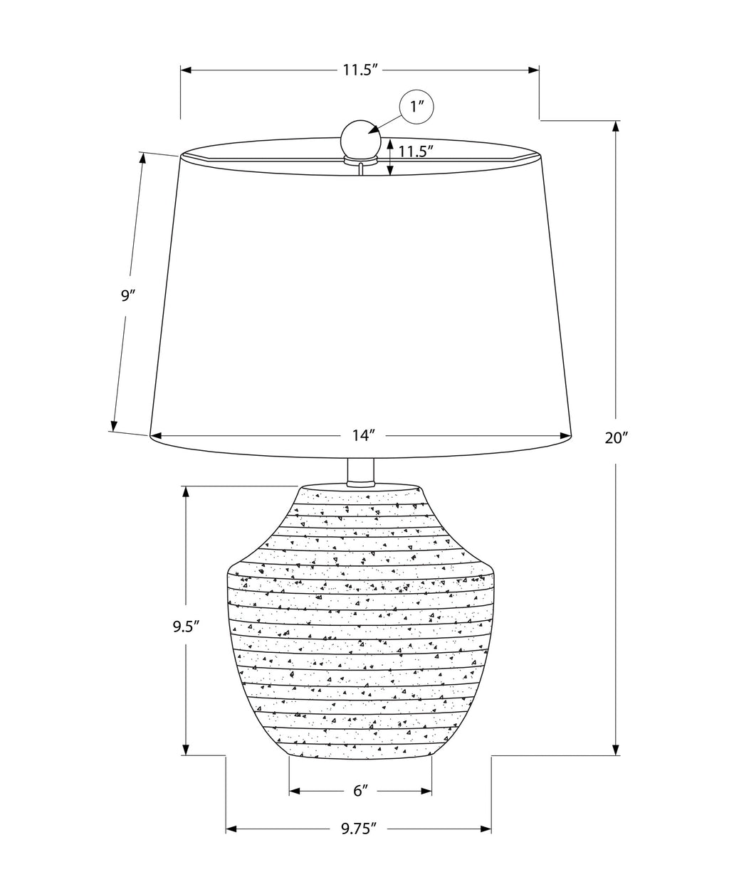 Barton Concrete Table Lamp