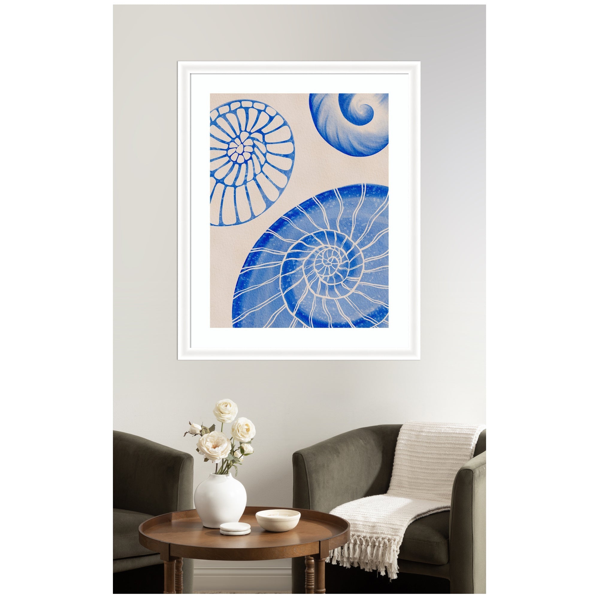 Framed Art Ocean Charms l by Nikita Jariwala