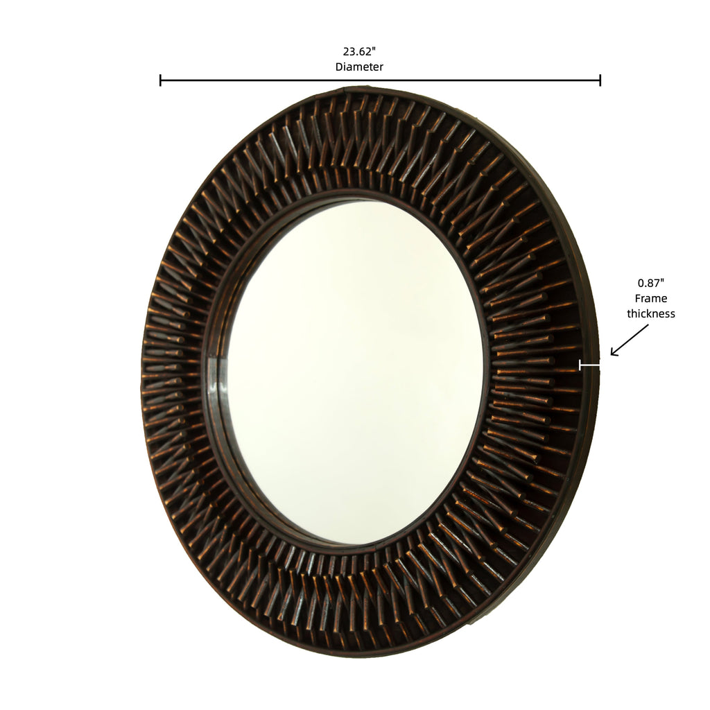 24'' Aura Dark Bamboo Mirror