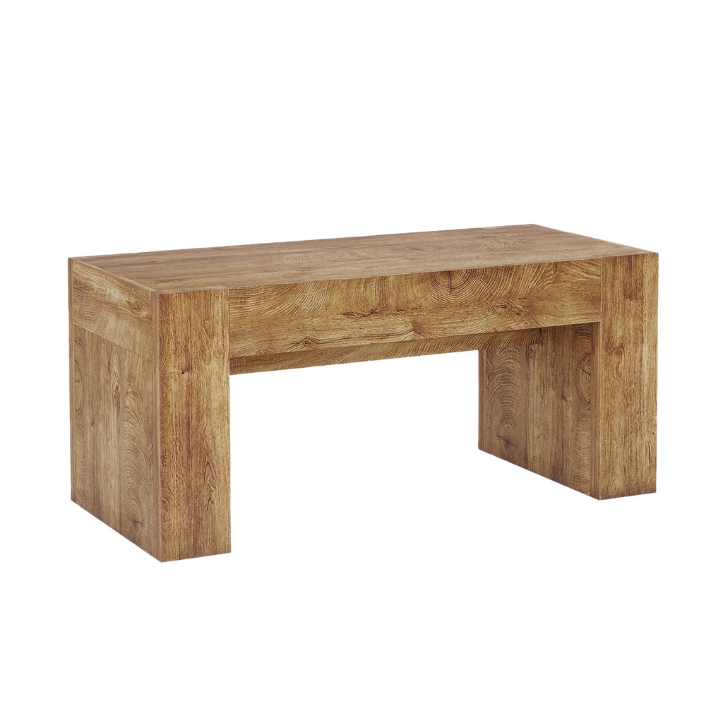 48" Farmhouse Rectangle Coffee Table with Hidden Storage Drawer