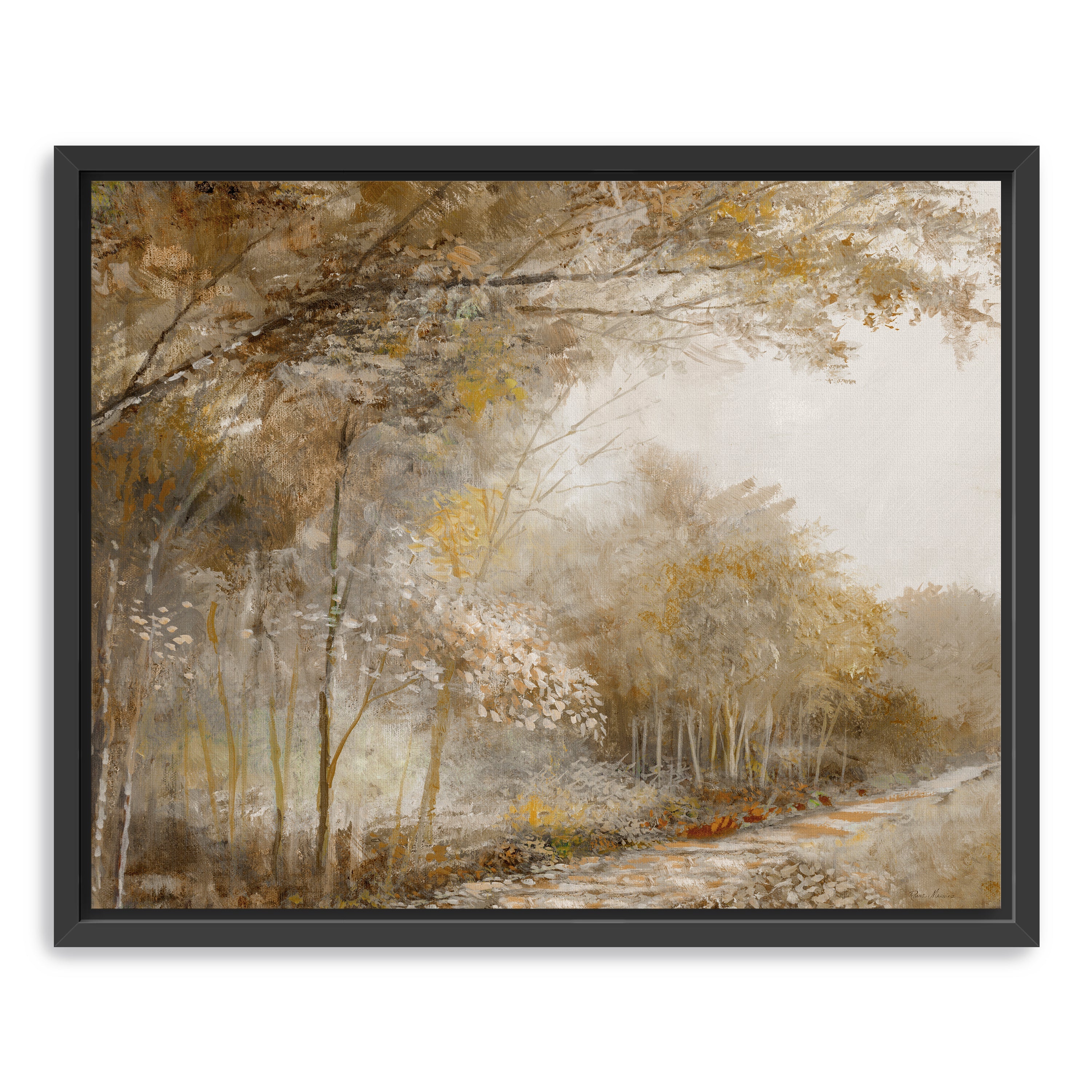 Autumn Forest Park Canvas Giclee