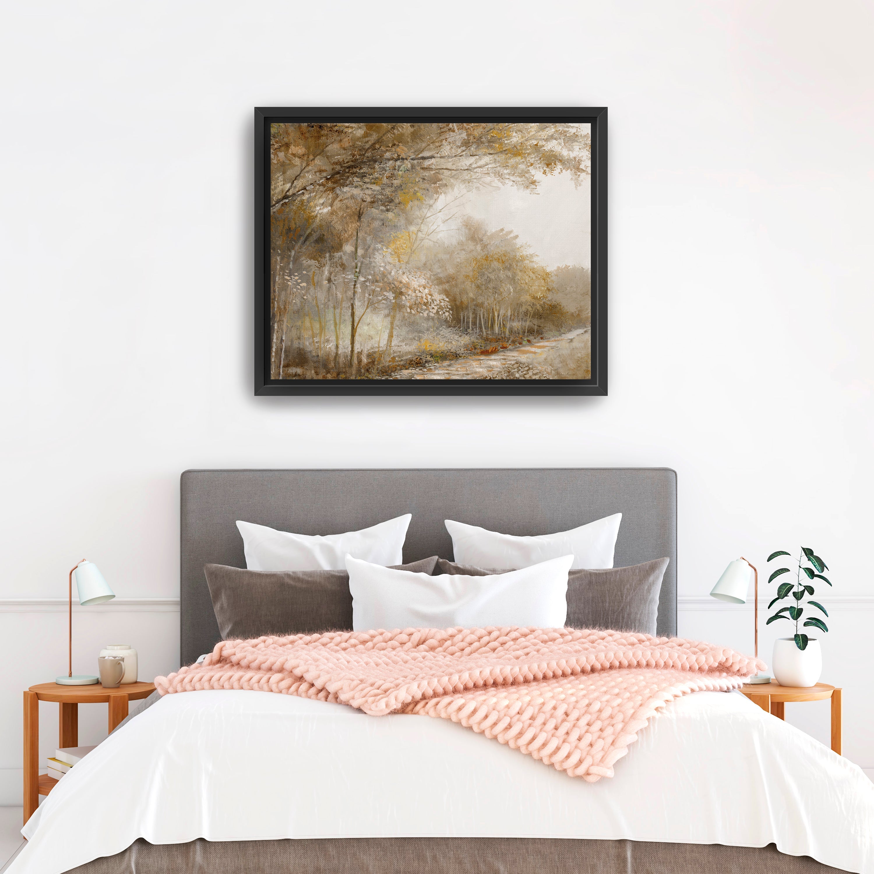 Autumn Forest Park Canvas Giclee