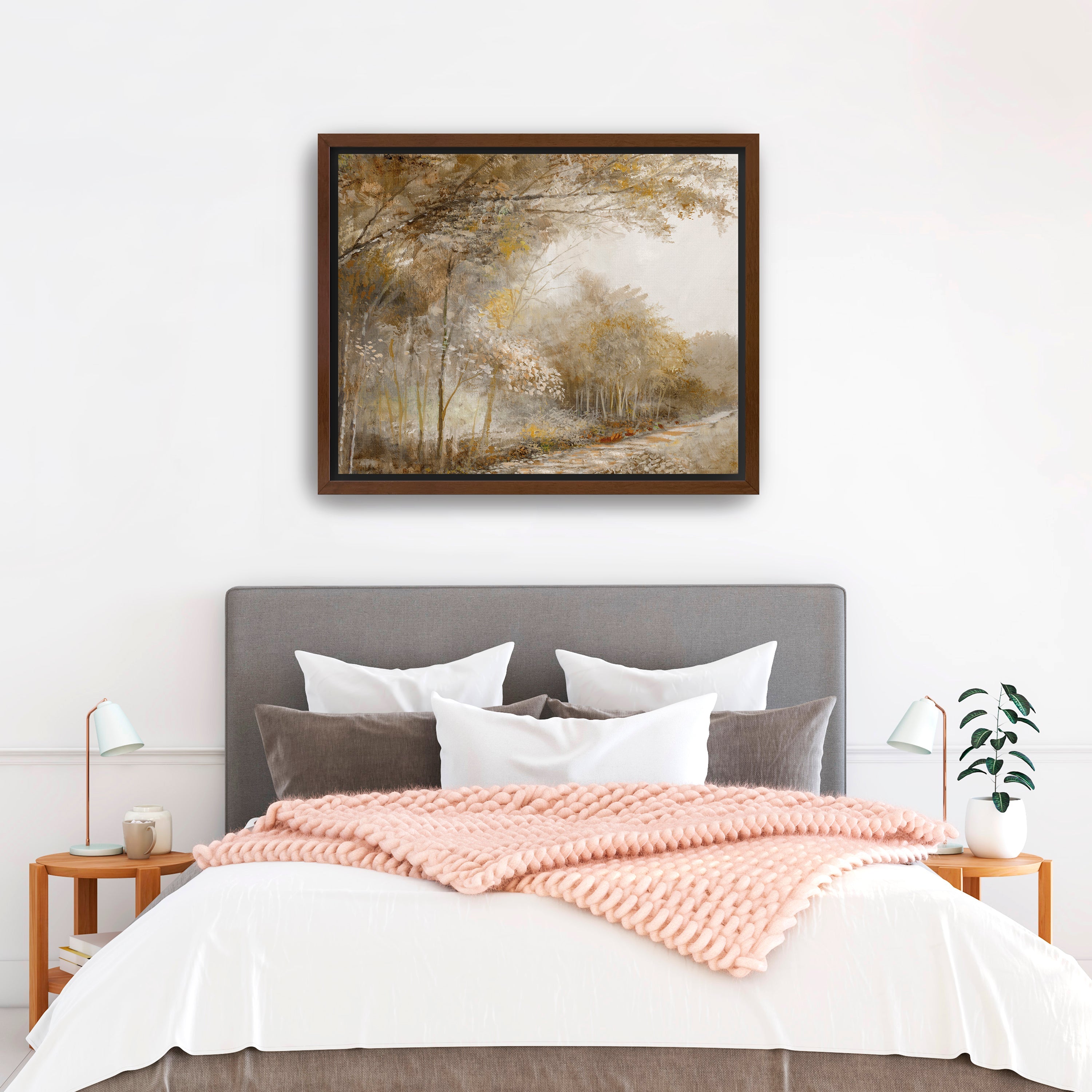 Autumn Forest Park Canvas Giclee