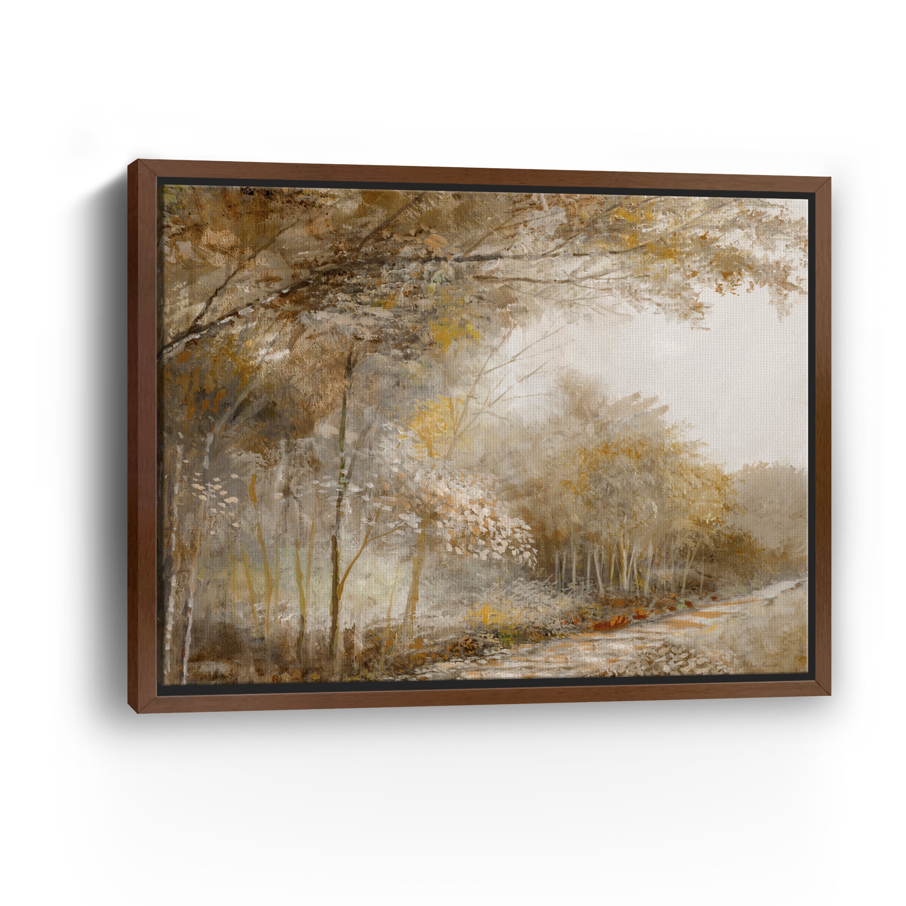 Autumn Forest Park Canvas Giclee