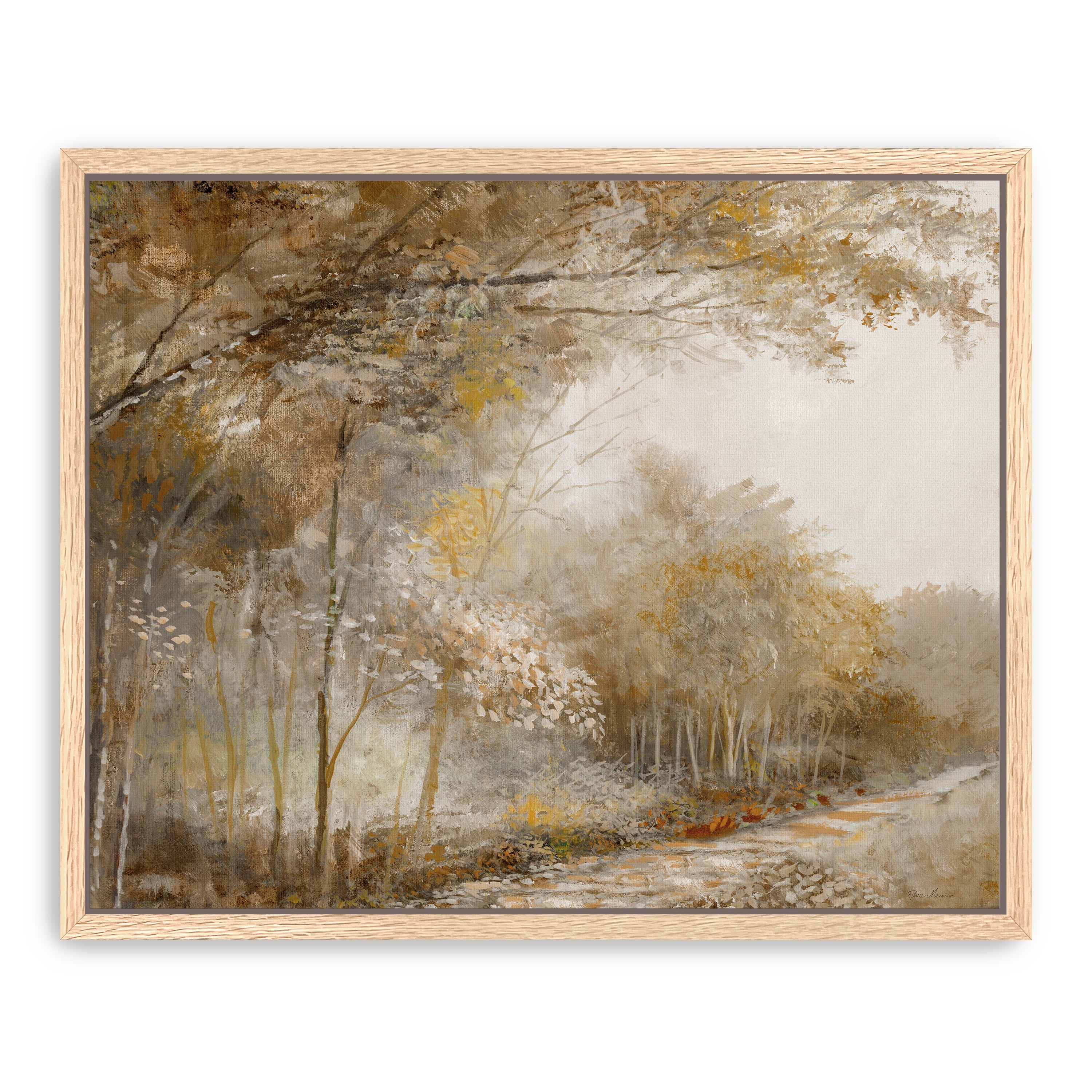 Autumn Forest Park Canvas Giclee