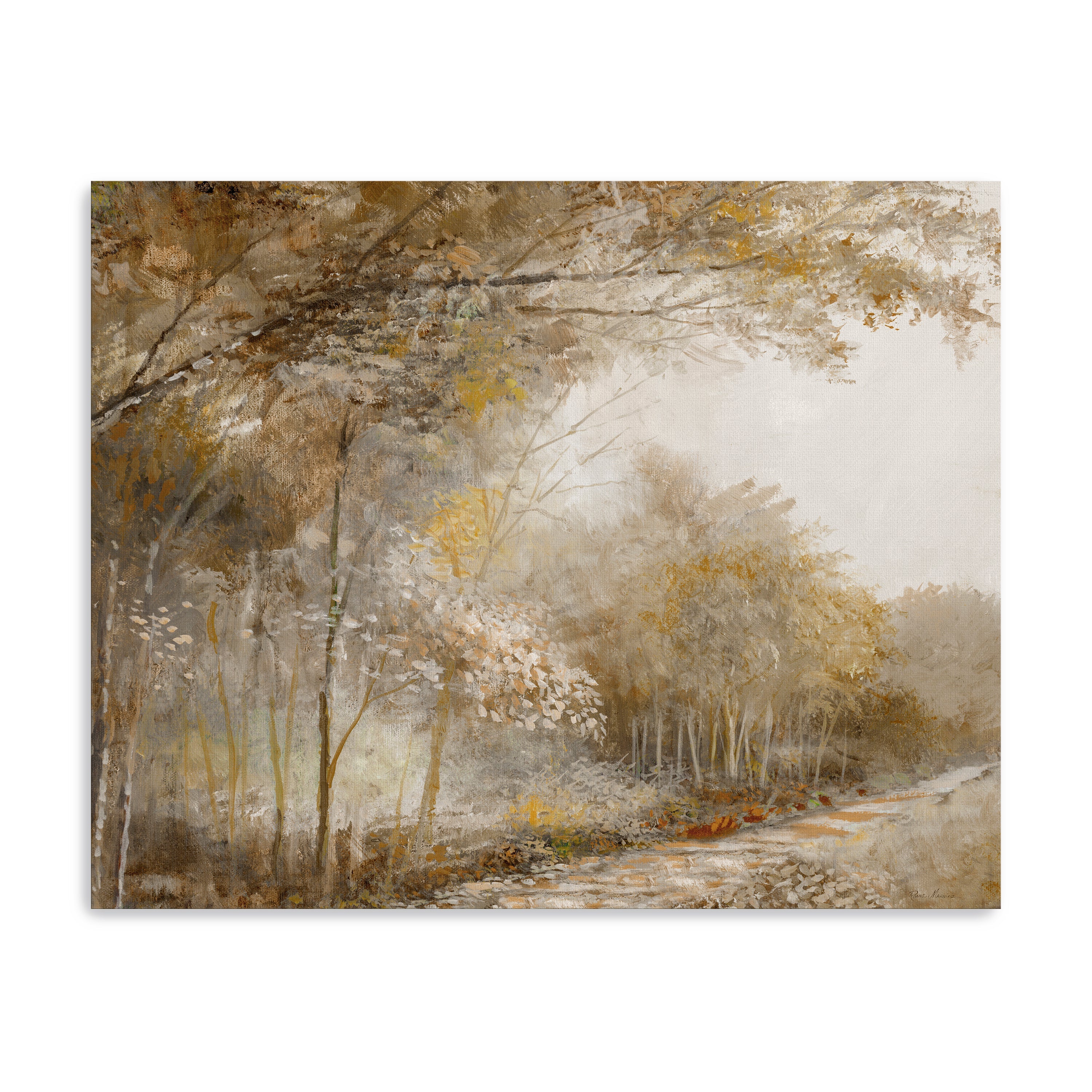 Autumn Forest Park Canvas Giclee