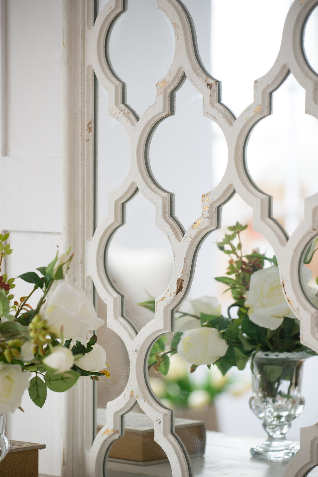 24" x 60" Full Body Floor Mirror with Classic Pattern