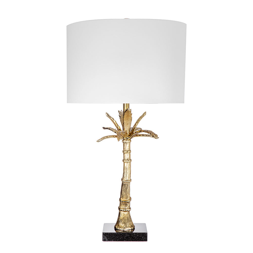 Leaf Lamp with Marble Base