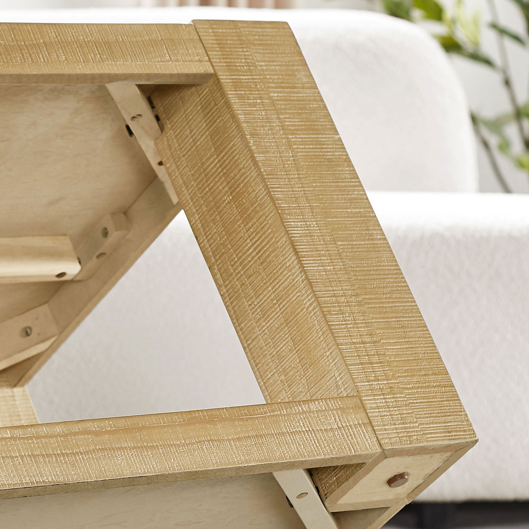 2-Piece Modern 2-Tier Rectangle Coffee Table Set