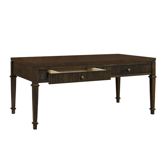 Coffee Table with 2 Fluted Drawers