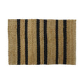 Handcrafted Striped Jute Rug in Natural and Black, 2 x 3