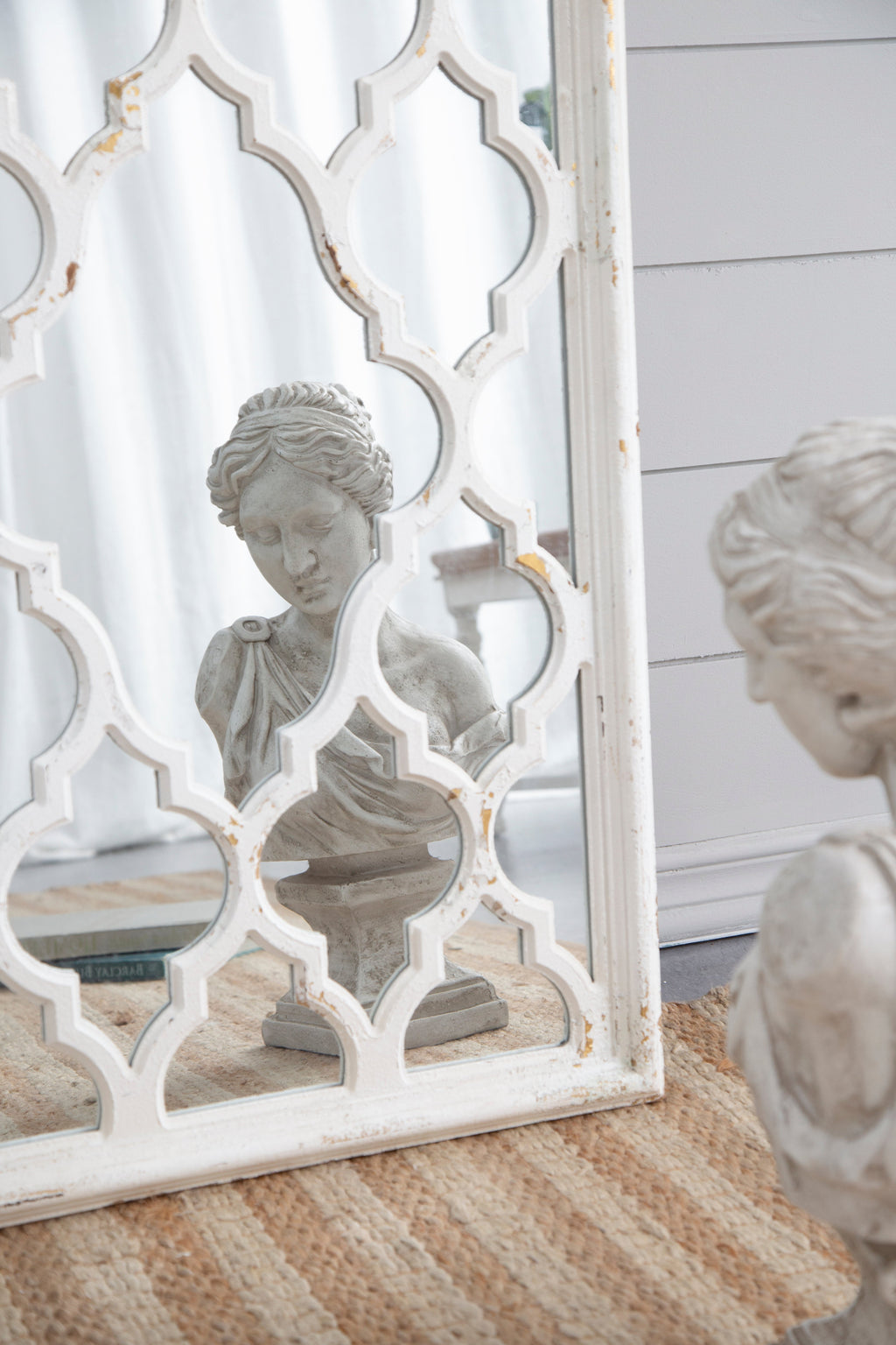 24" x 60" Full Body Floor Mirror with Classic Pattern