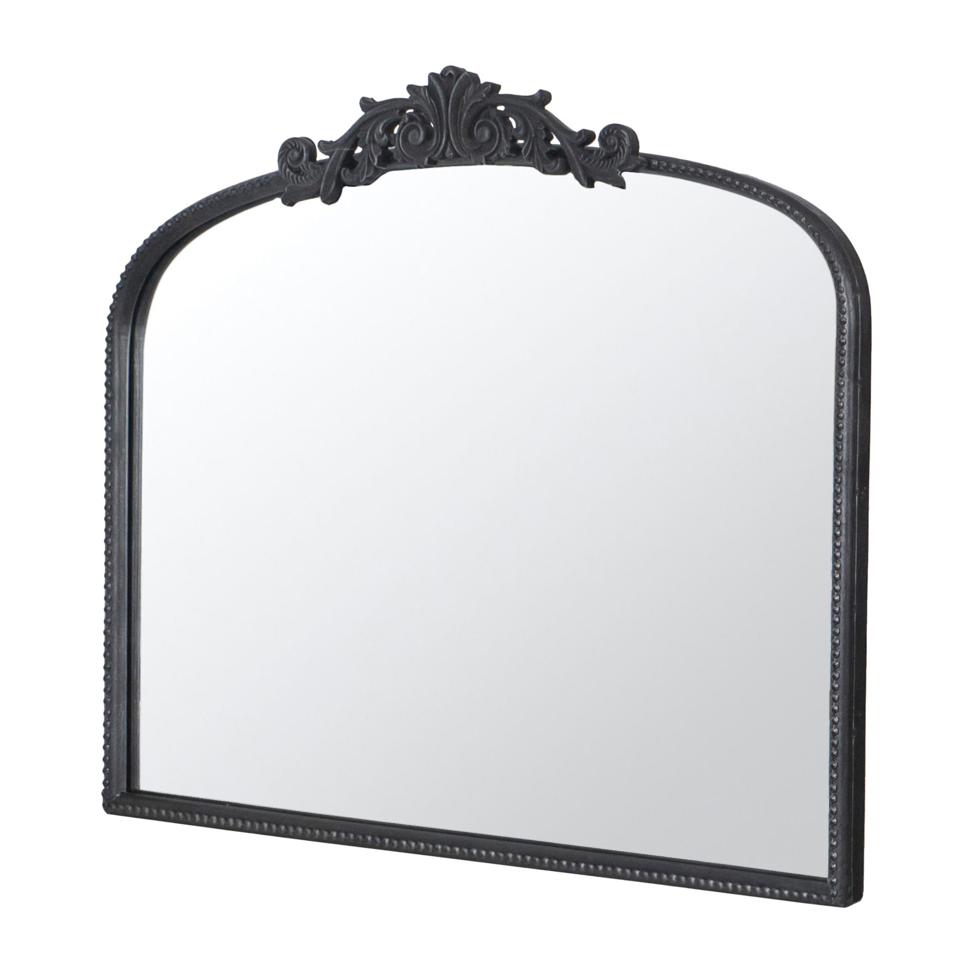 40" x 31" Wall Arch Mirror with Baroque Inspired Frame