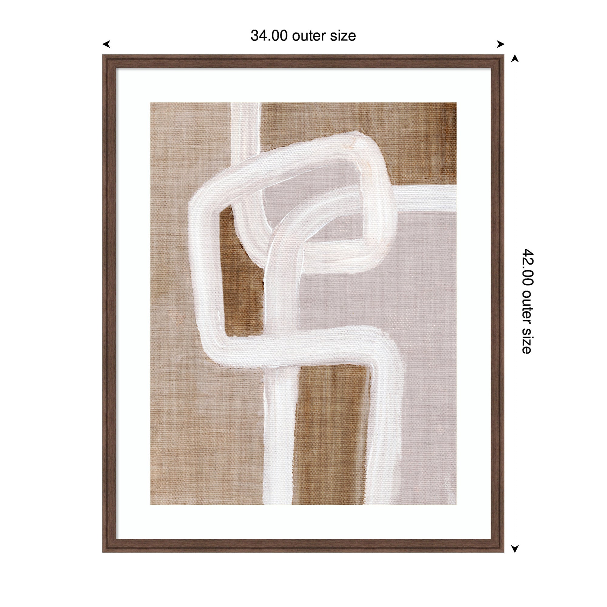 Framed Art Rhythmic Lines l by Nikita Jariwala