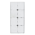 21" x 47" Rectangle Wall Mirror with Metal Accents