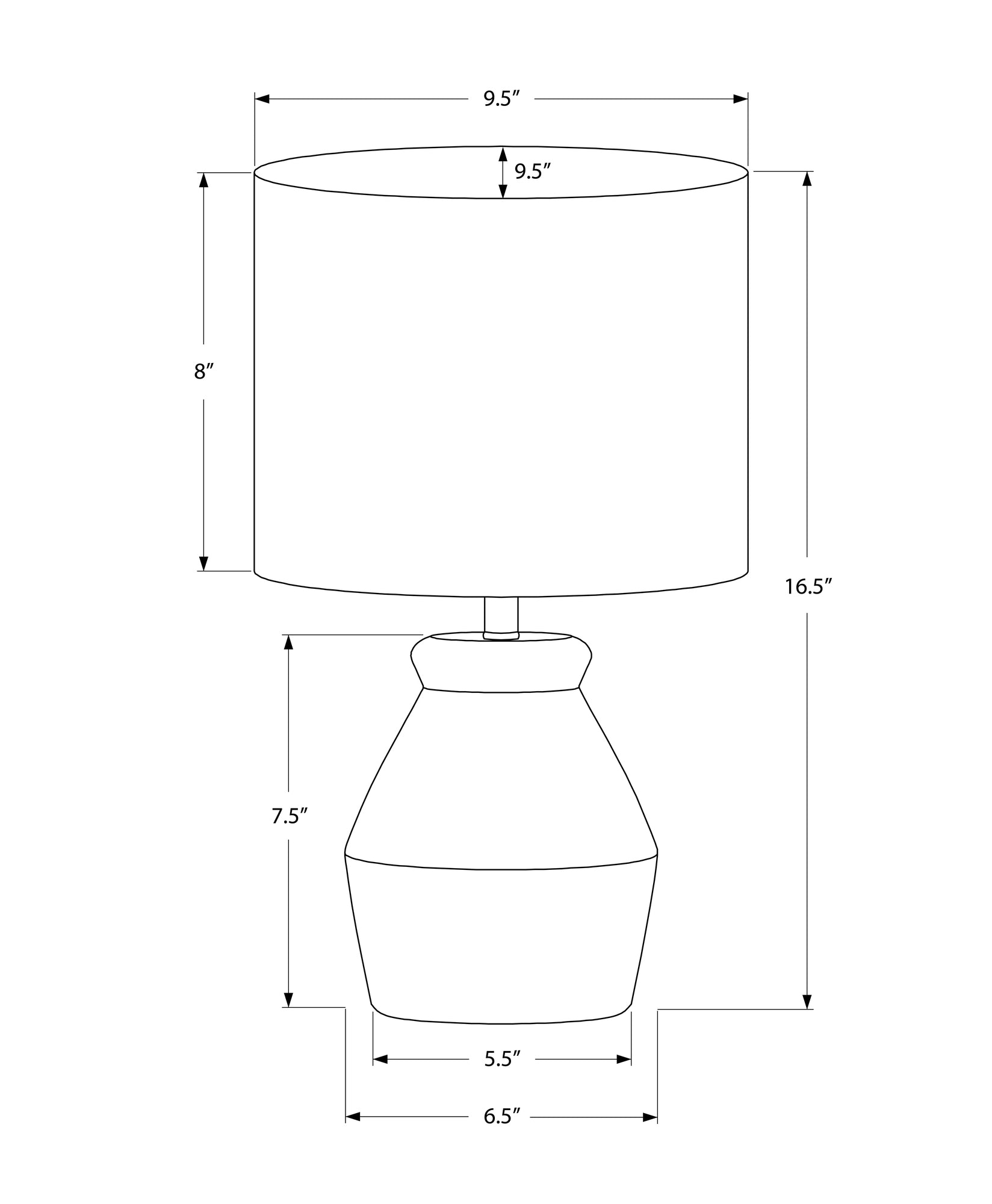 Cedarcrest Ceramic Table Lamp