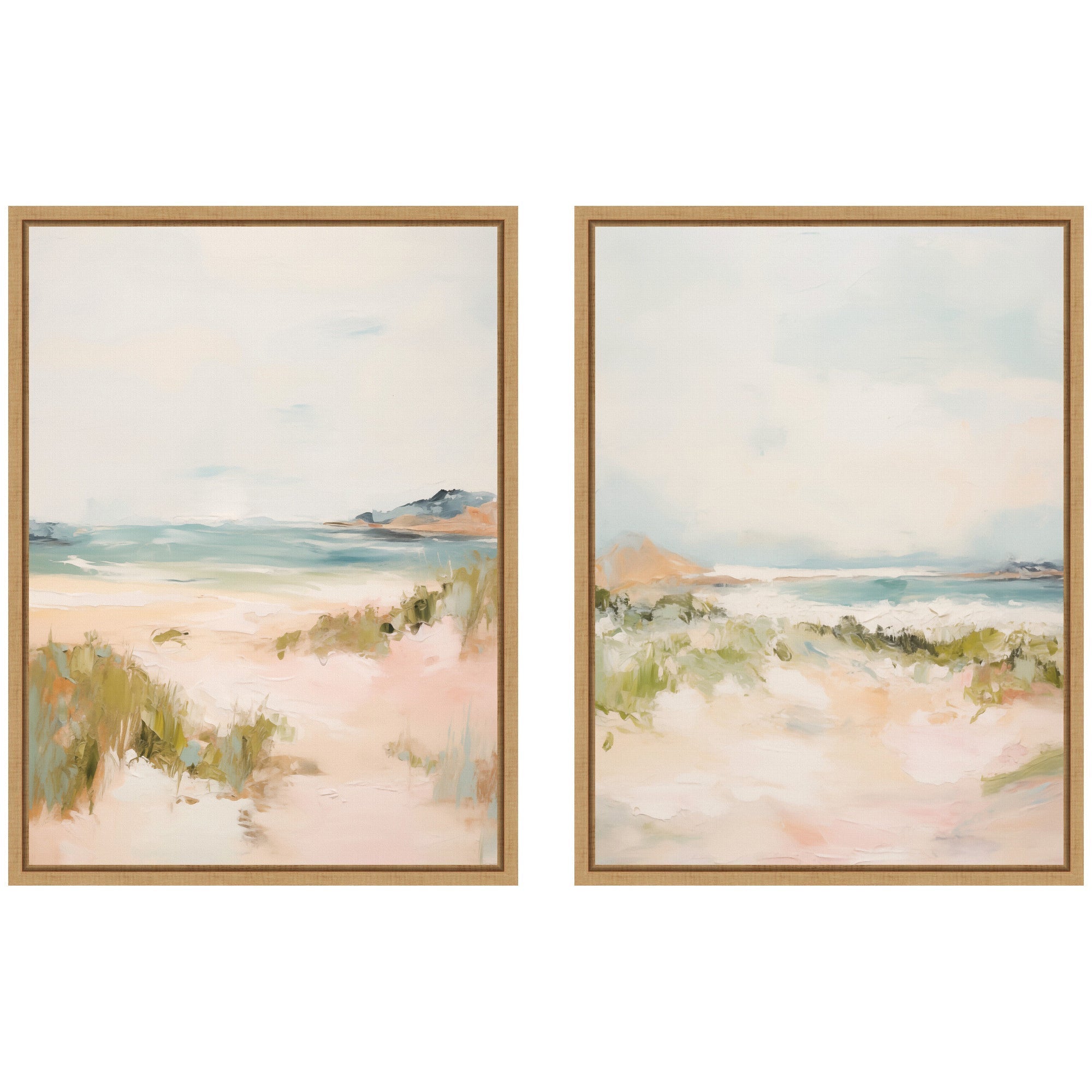 Tranquil Landscape 2 Piece Framed Canvas Wall Art Set by Amy Lighthall
