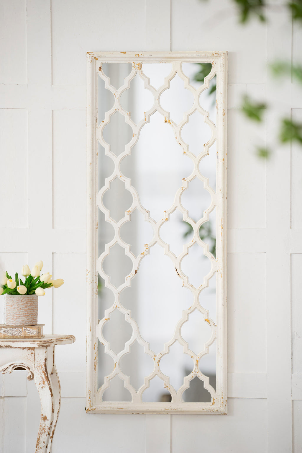 24" x 60" Full Body Floor Mirror with Classic Pattern