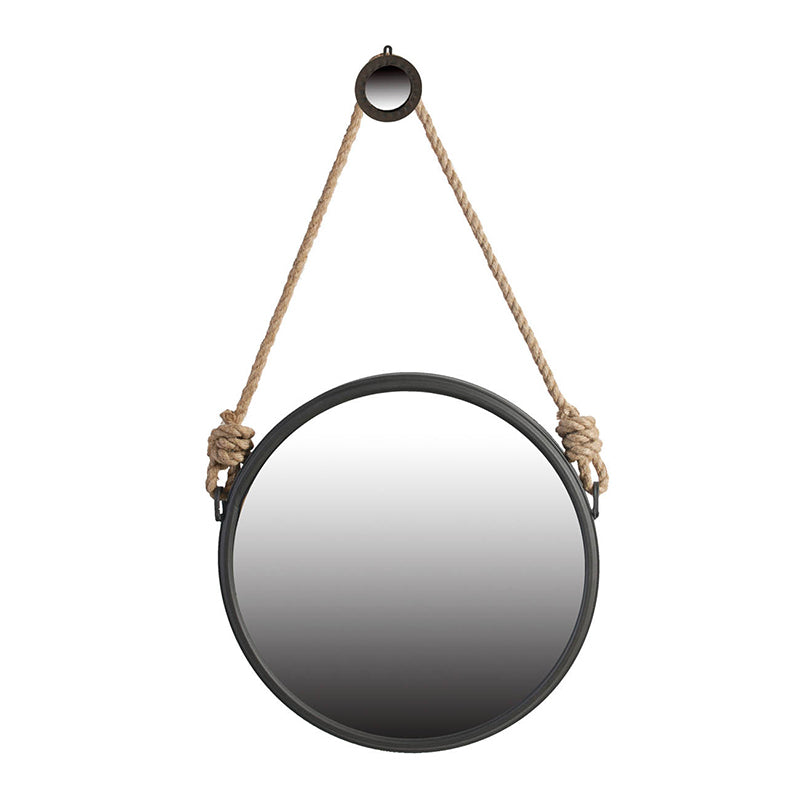 19.5" Wall Mirror with Round Metal Frame