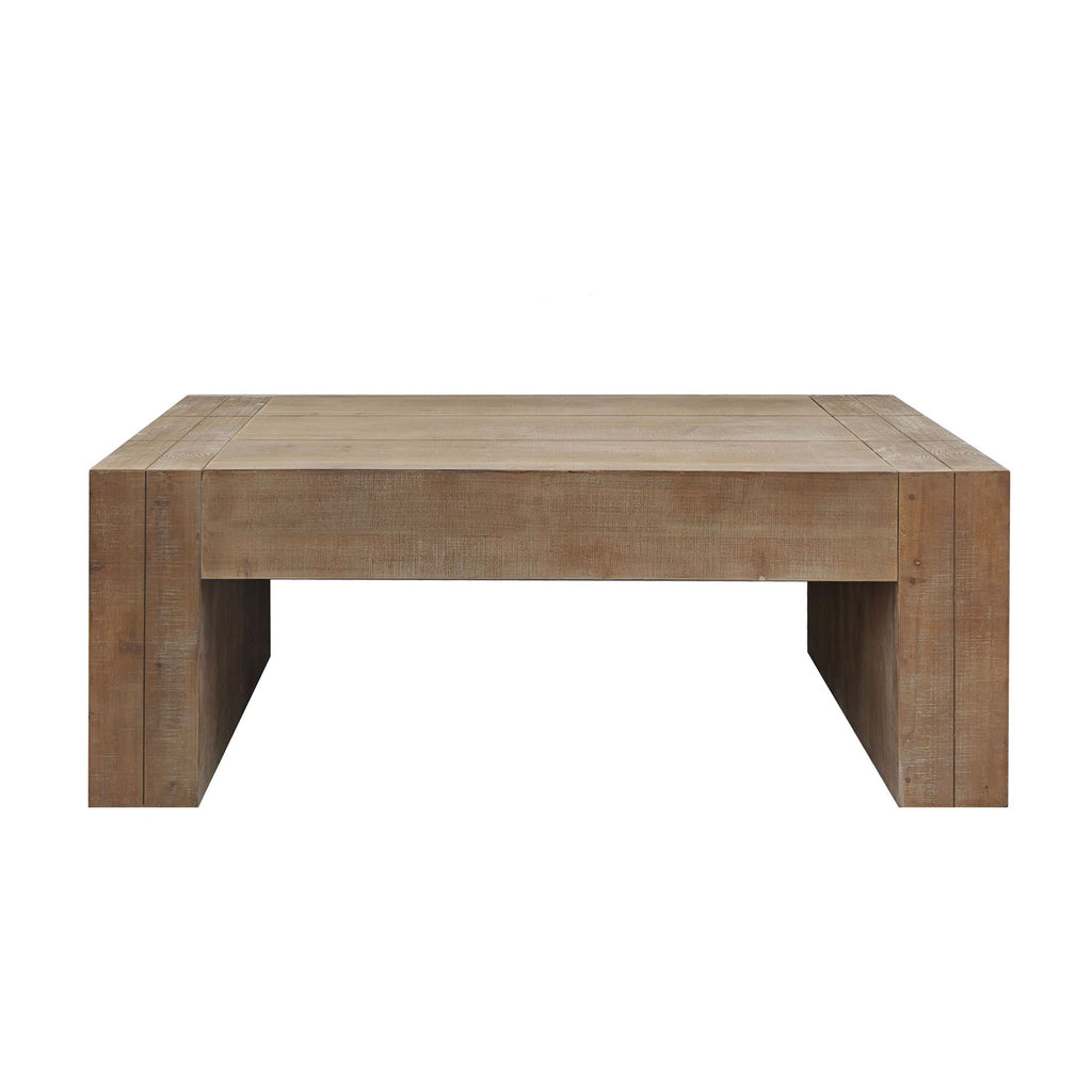 Carrying Rectangular Coffee Table with Wood Frame
