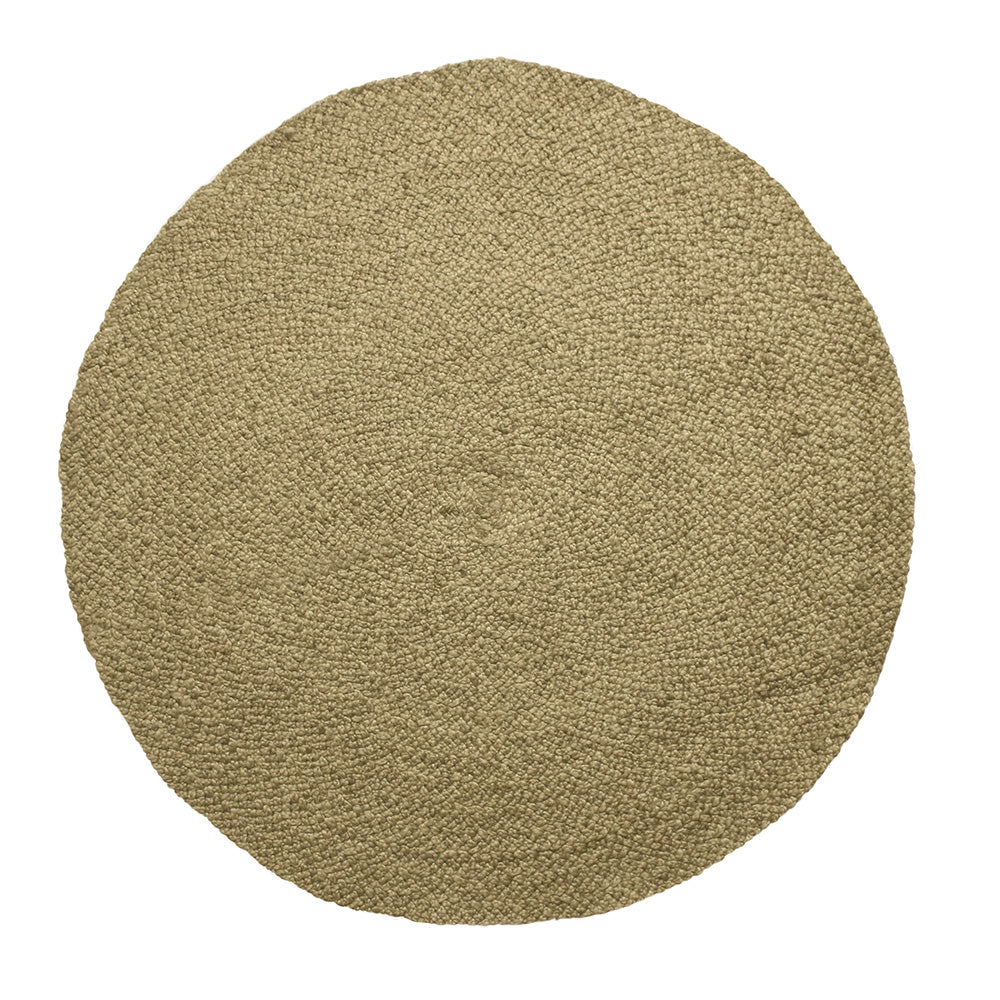 Handcrafted Round Braided Jute Rug in Natural, 5 ft