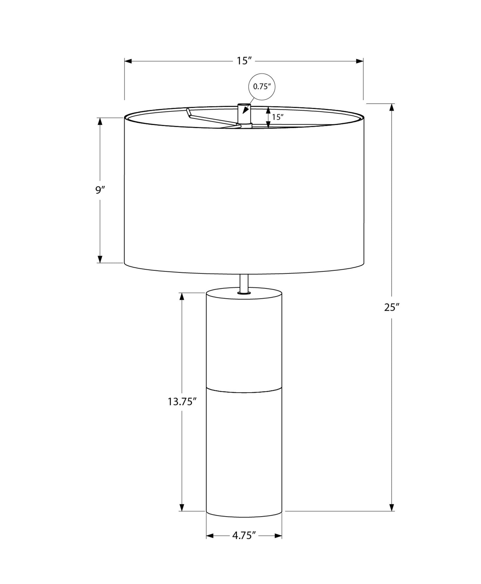 Meadowcrest Concrete Table Lamp