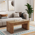 48" Farmhouse Rectangle Coffee Table with Hidden Storage Drawer