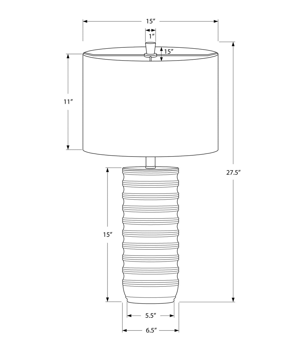 Westfield Resin Table Lamp