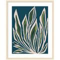 Framed Art Blue Flora 2 by Alicia Bock