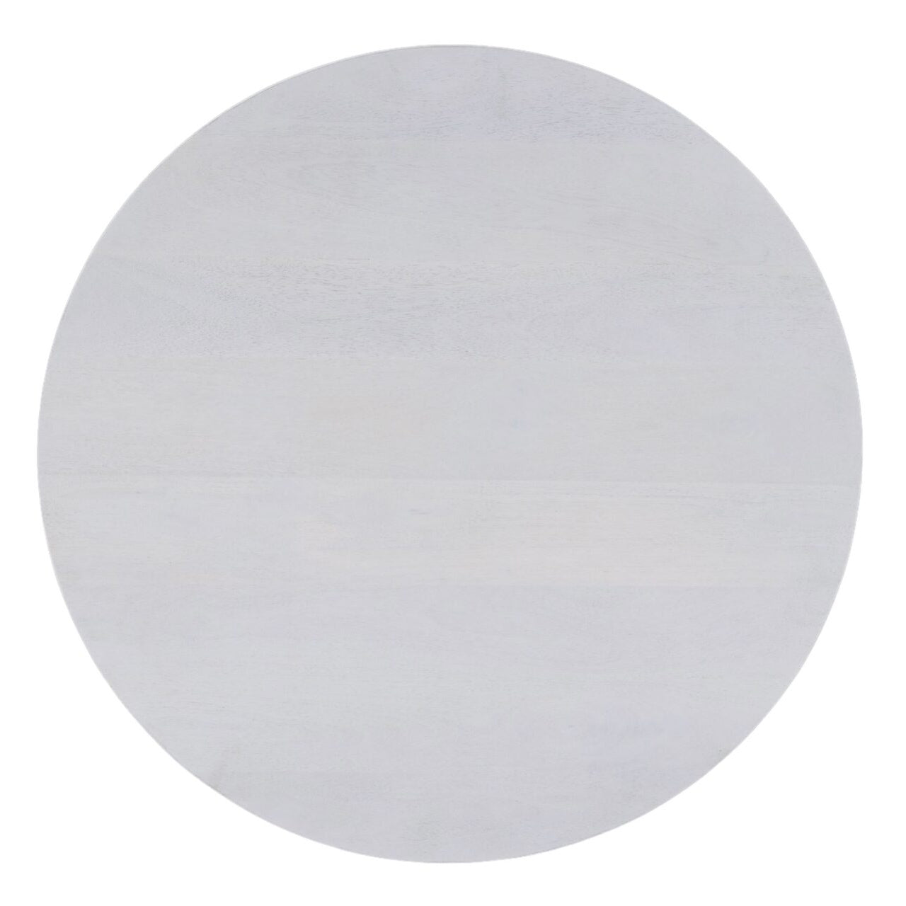 30" Round Nesting Coffee Table with Storage - Mango Wood, Whitewash Finish