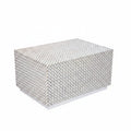 34" Rectangular Dimple Coffee Table Whitewash