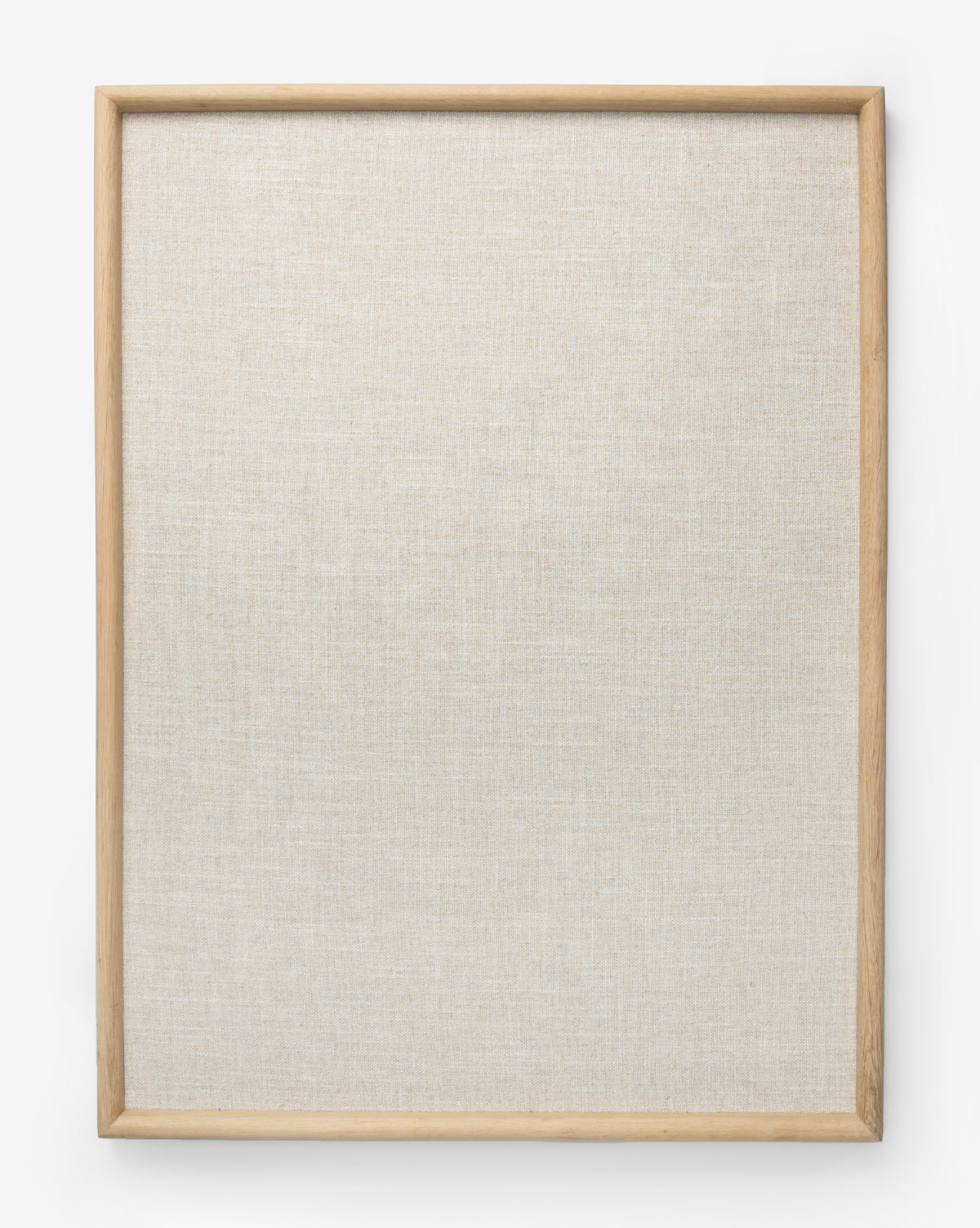 Oak & Linen Memo Board