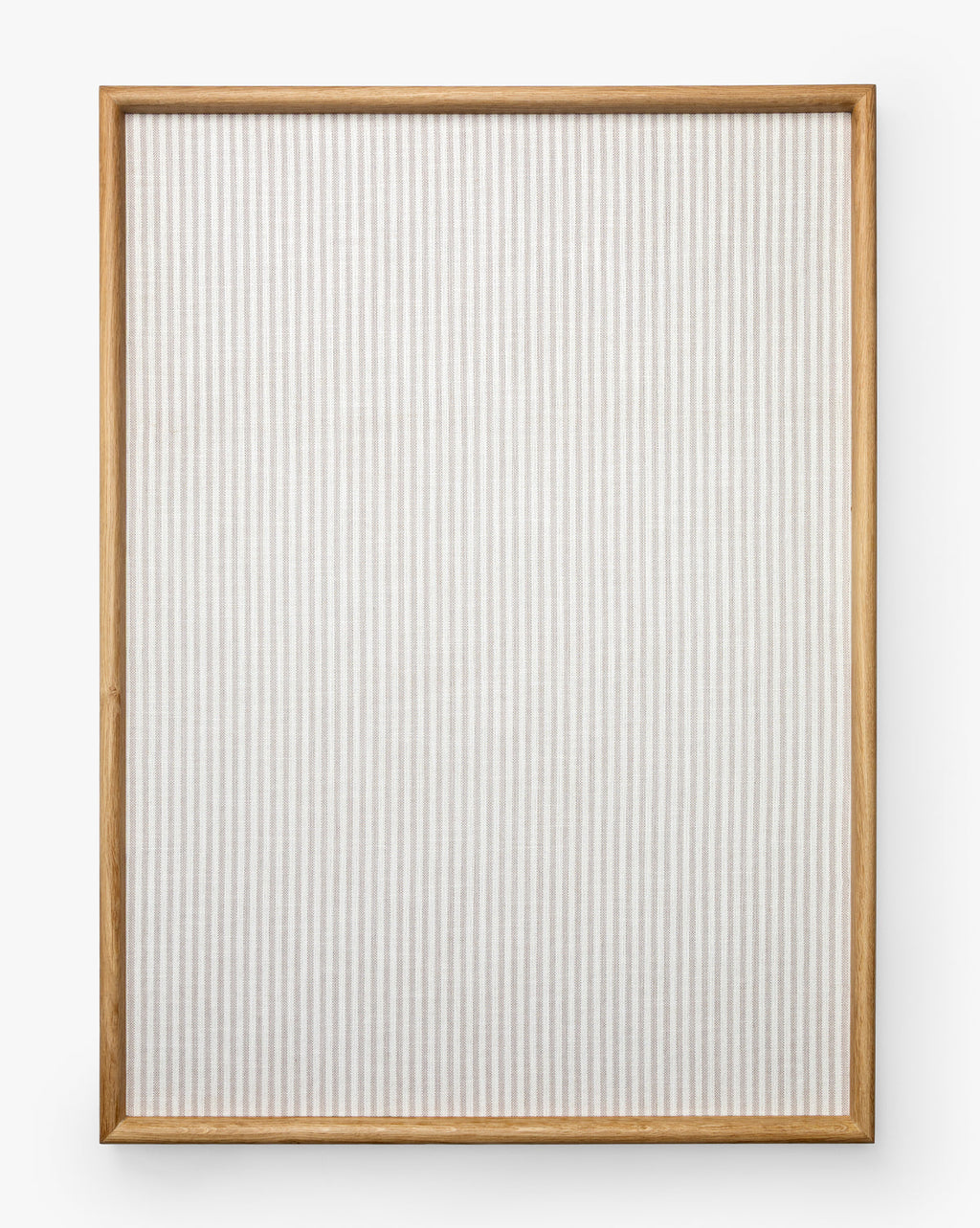 Striped Oak & Linen Memo Board