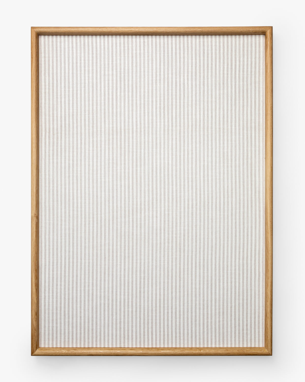 Striped Oak & Linen Memo Board