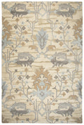 Hand Tufted 100% Wool Floral/Motif Area Rug