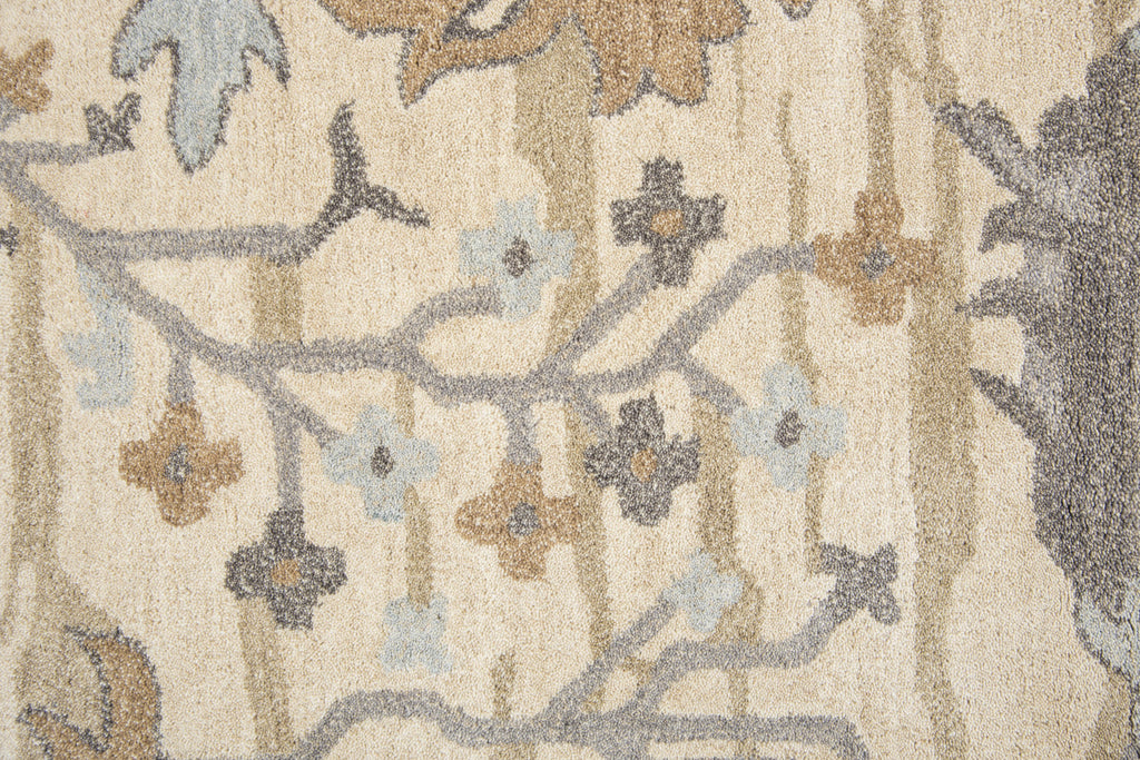 Hand Tufted 100% Wool Floral/Motif Area Rug